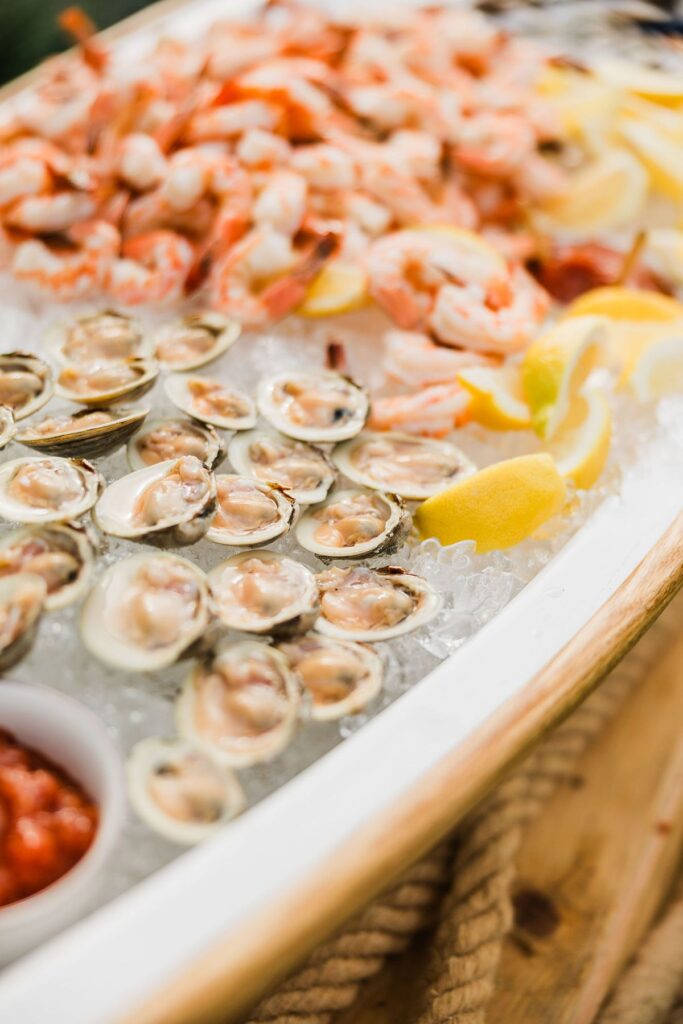 Braun Seafood raw bar at Bedell Cellars